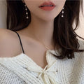 New Trend Simulated Pearl White Round Pearl Earrings